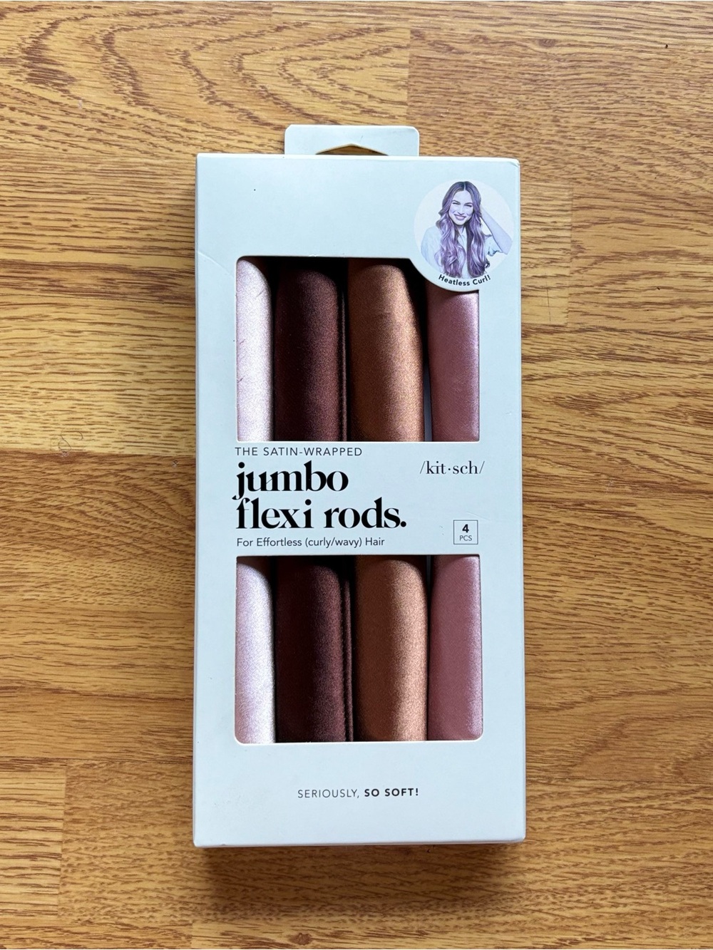 Kitsch Jumbo Flexi Rods Heatless Curler Styling Tools Set of 4